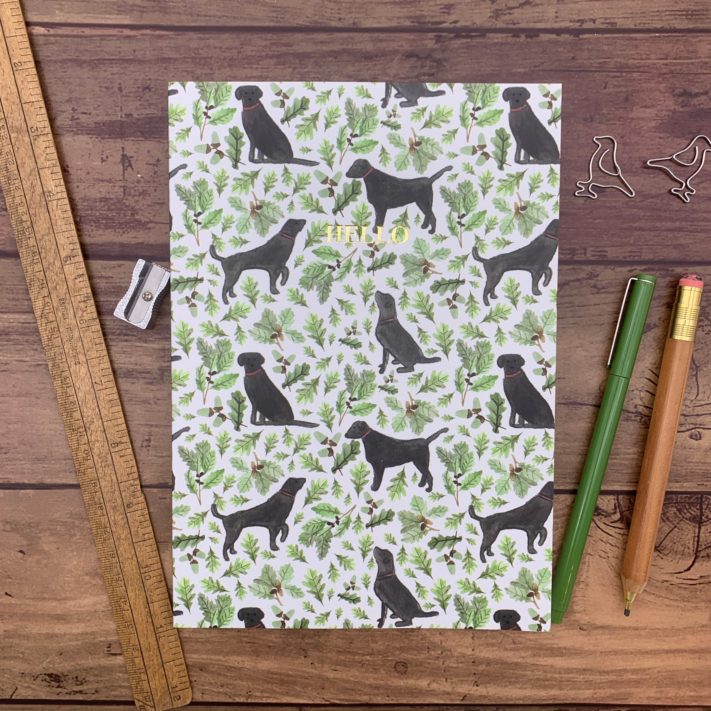 Black Labrador notebook - Gift for black Lab owners - Dog notepad ...