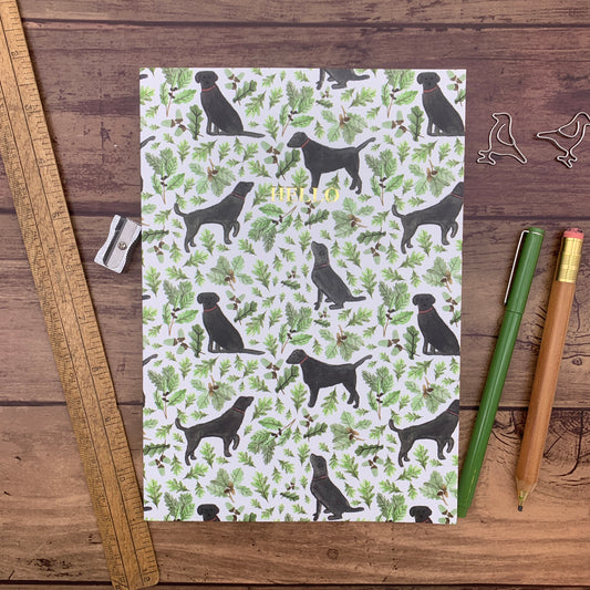 Black Labrador notebook