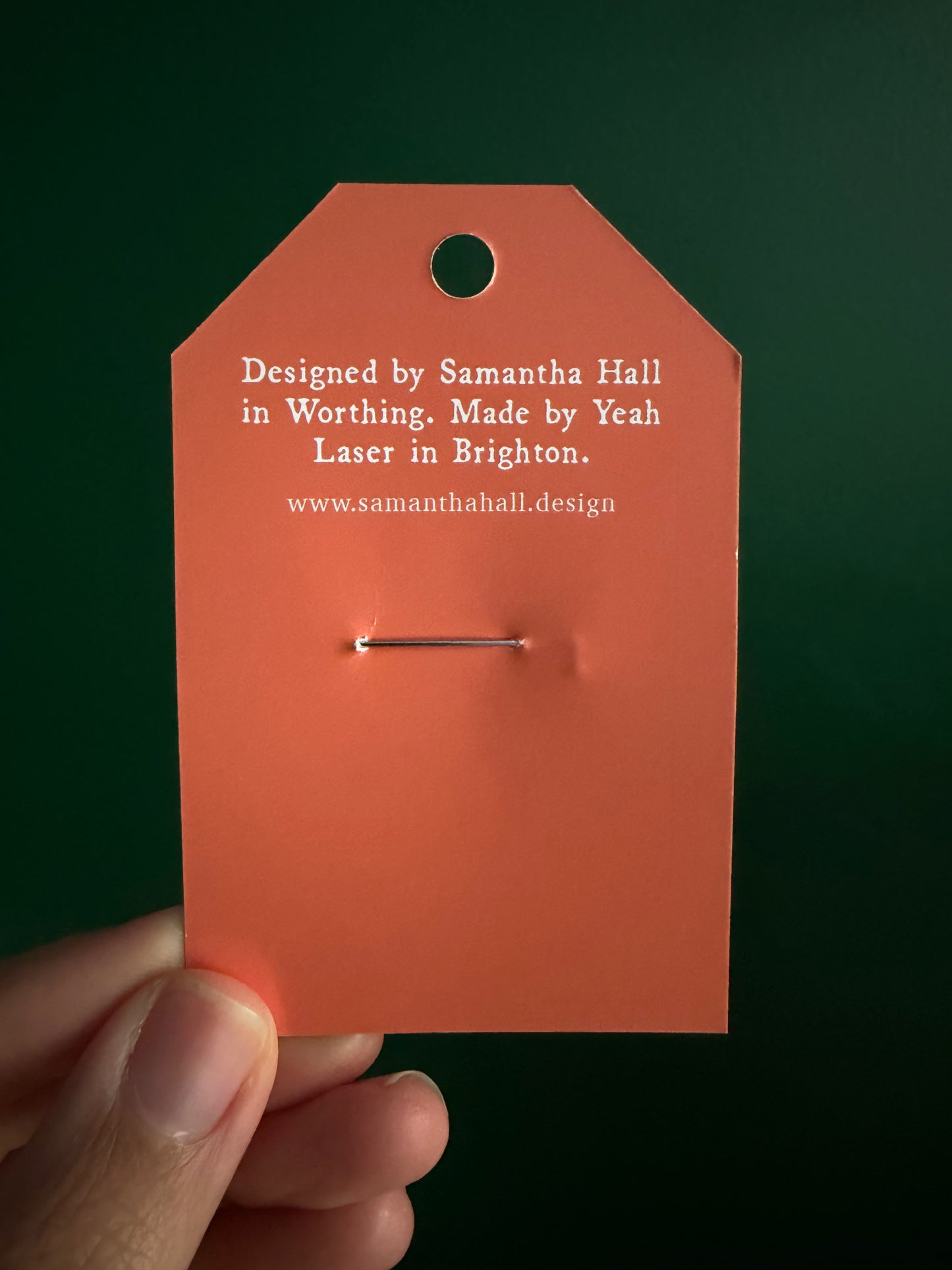 Shop Local Wooden Brooch