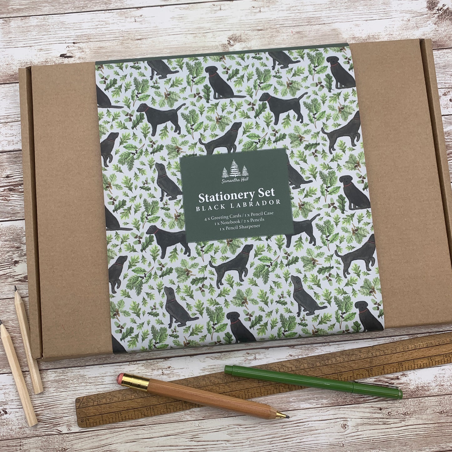 Black Labrador Stationery Gift Set