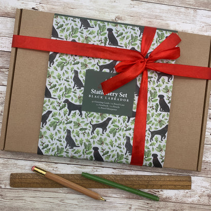 Black Labrador Stationery Gift Set