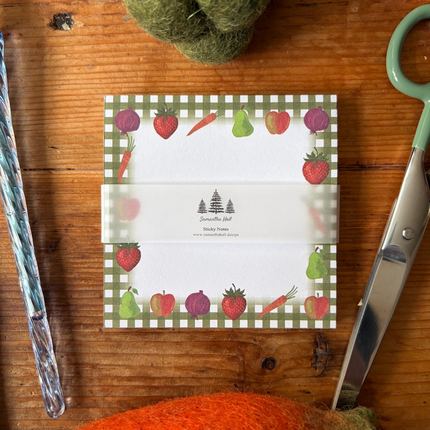 Fruit and Vegetables Sticky Notes