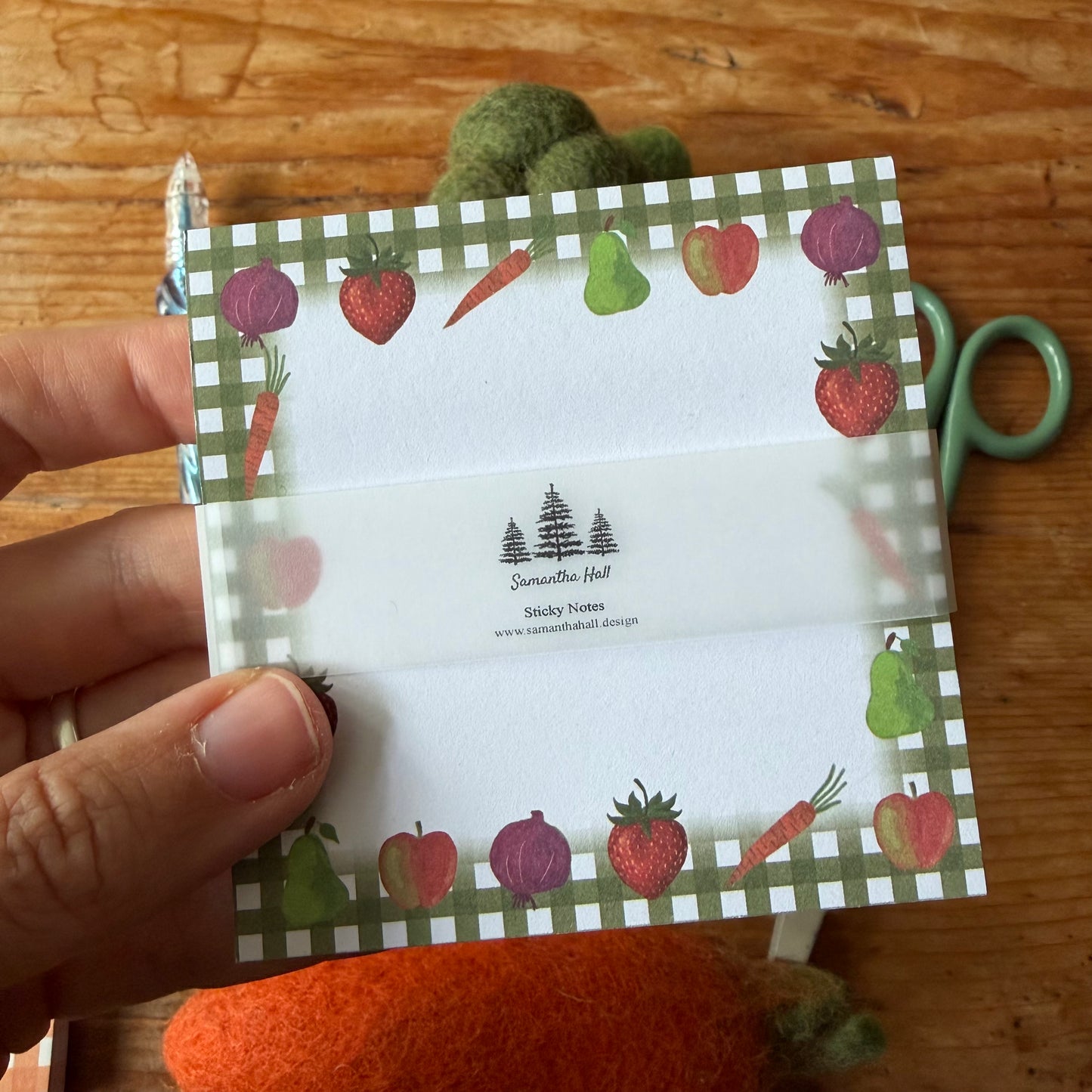 Fruit and Vegetables Sticky Notes
