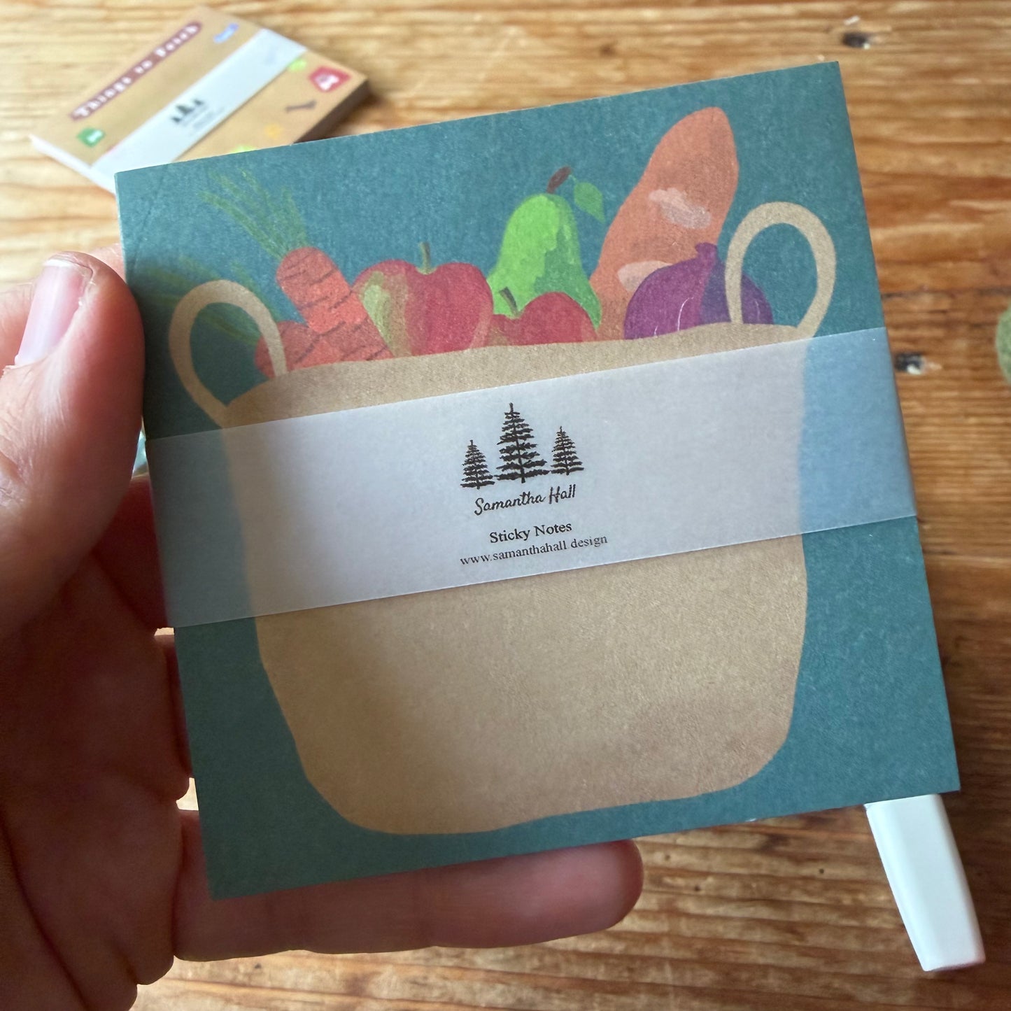 Market Bag Sticky Notes