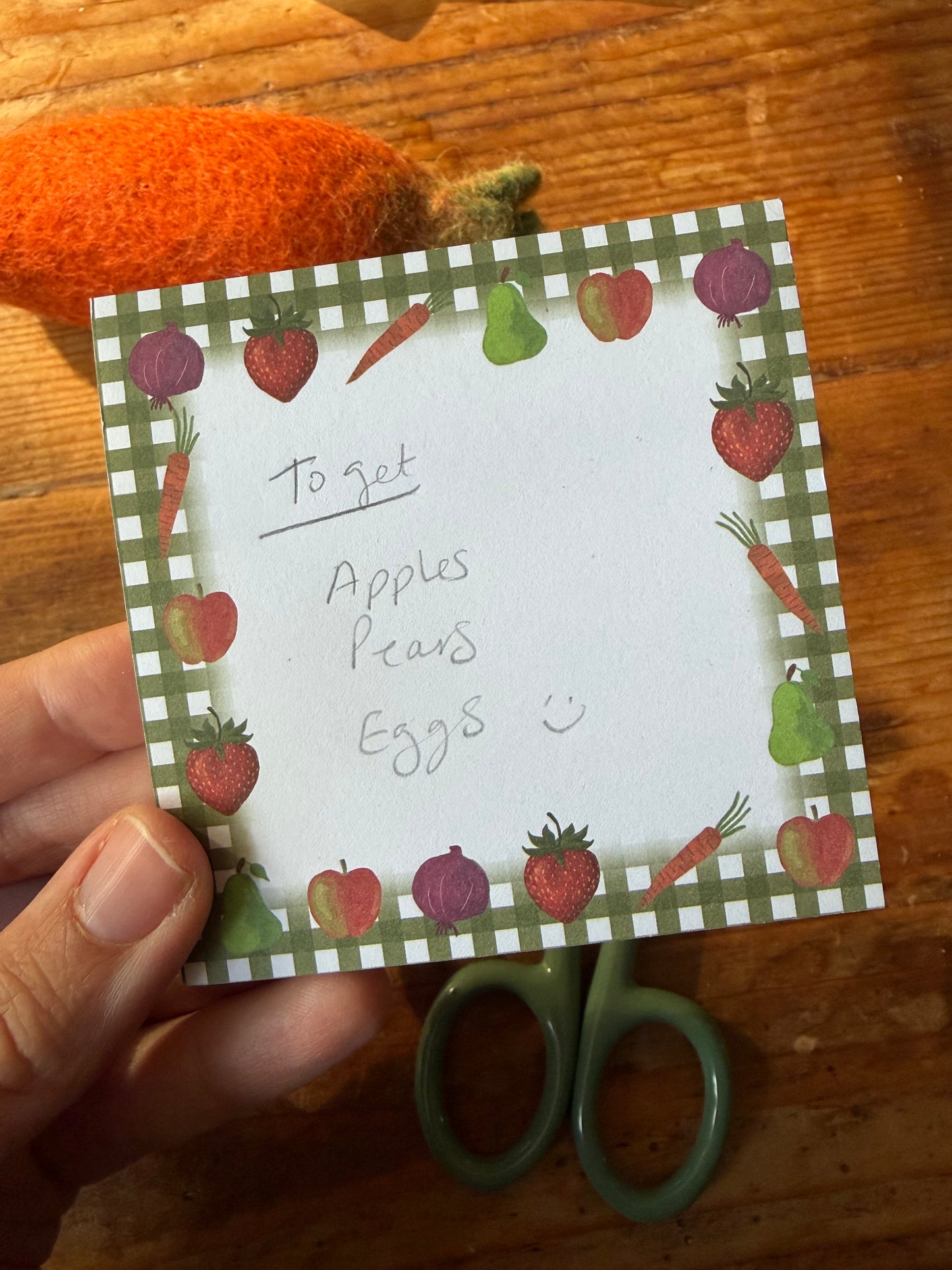 Fruit and Vegetables Sticky Notes