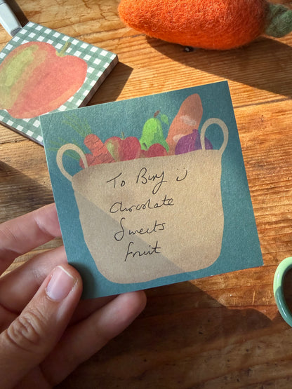 Market Bag Sticky Notes