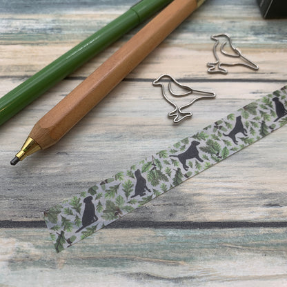Black Labrador dog Washi Tape