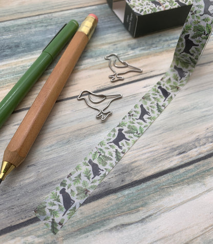 Black Labrador dog Washi Tape