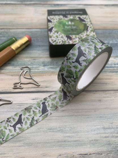 Black Labrador dog Washi Tape