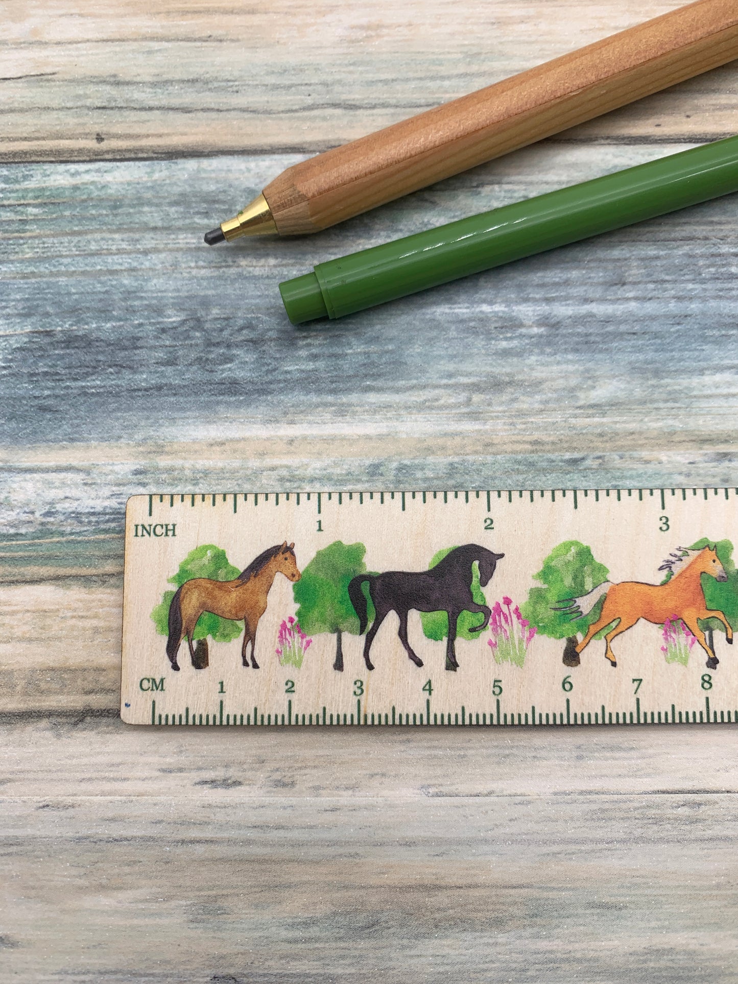 Horse Wooden Ruler