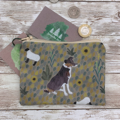 Tri Colour Border Collie Coin Purse