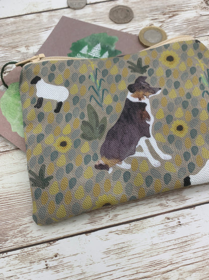 Tri Colour Border Collie Coin Purse