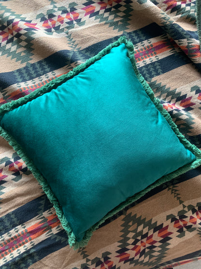 Black Labrador Velvet Cushion