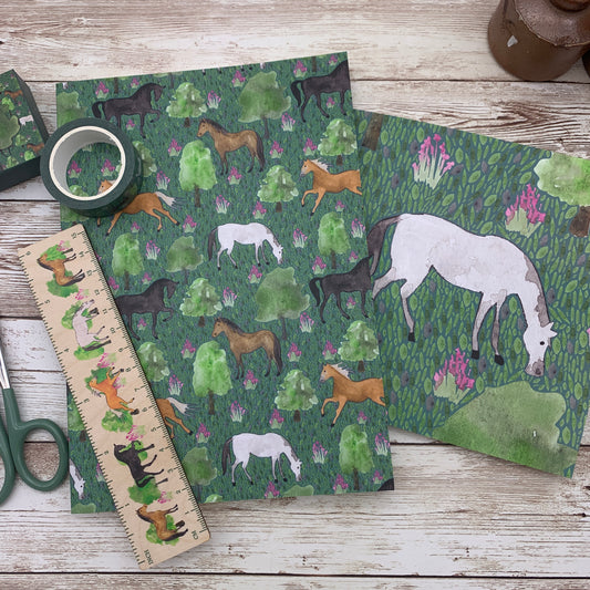 Horse stationery bundle set