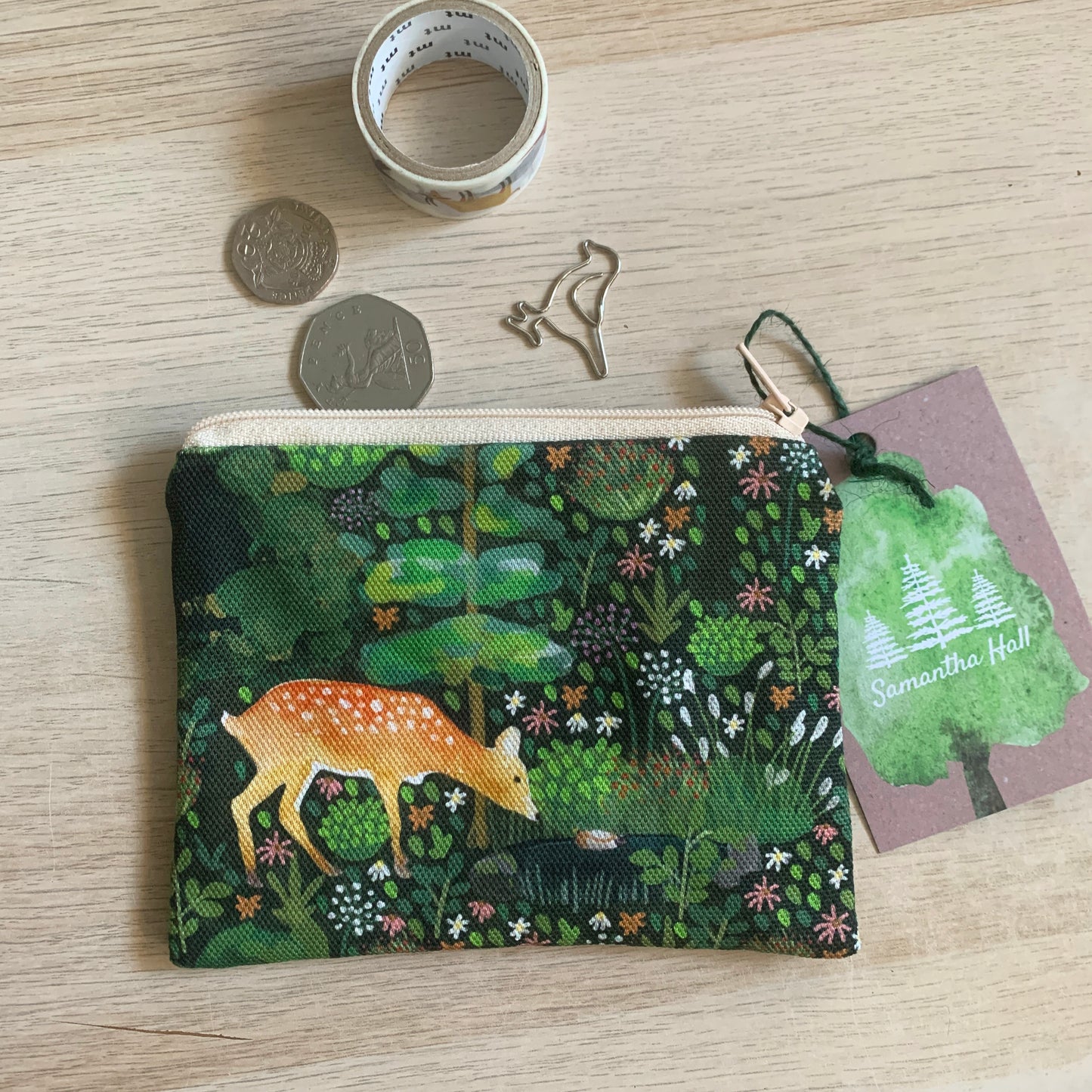 Deer and Duck Coin Purse