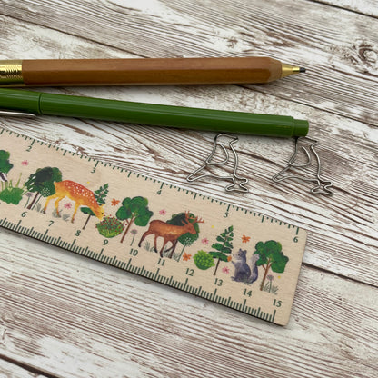 Summer Forest Wooden Ruler