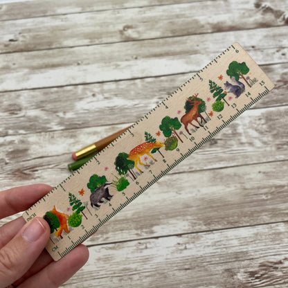 Summer Forest Wooden Ruler