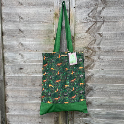 Summer Forest Animal Tote Bag
