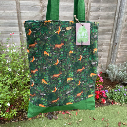 Summer Forest Animal Tote Bag