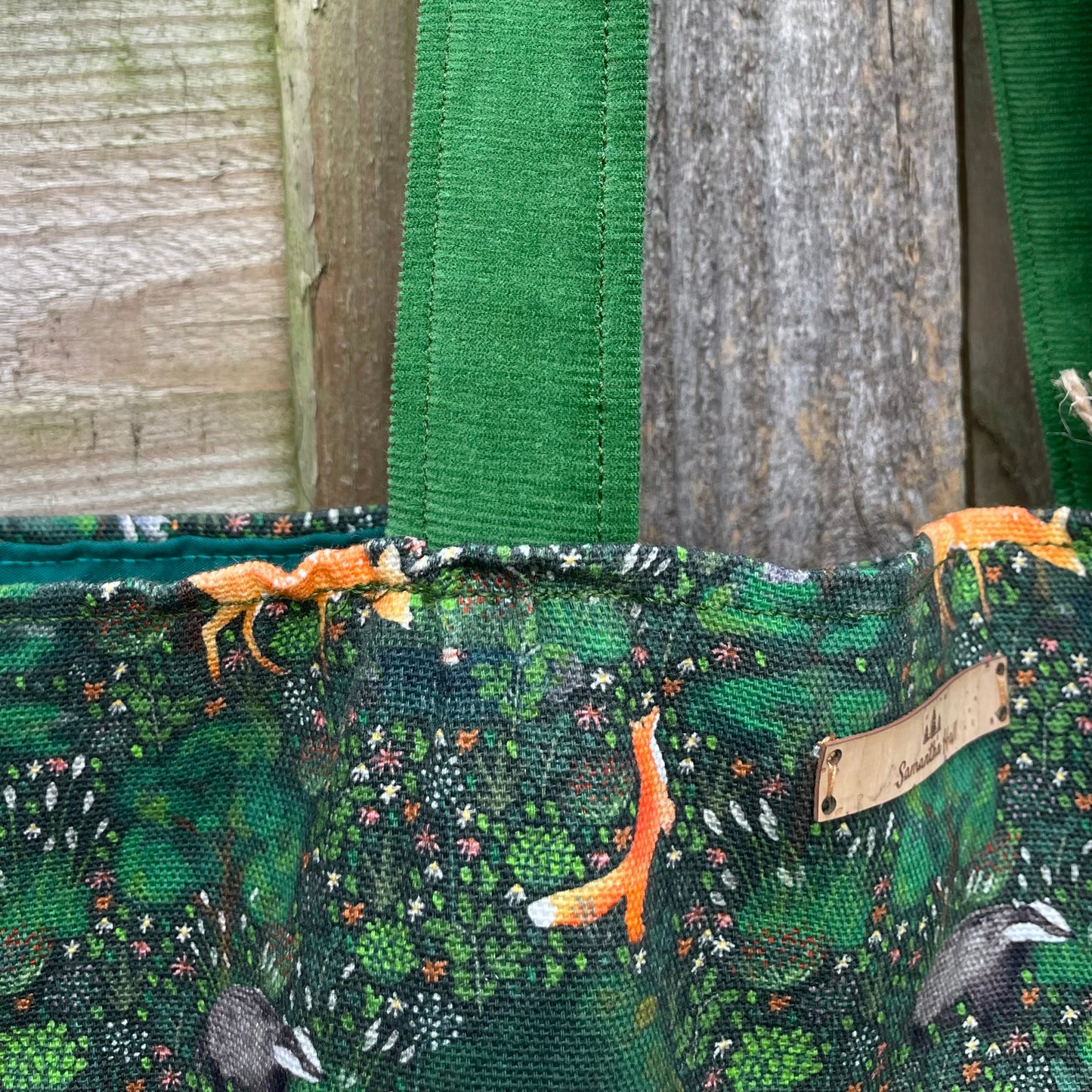 Summer Forest Animal Tote Bag