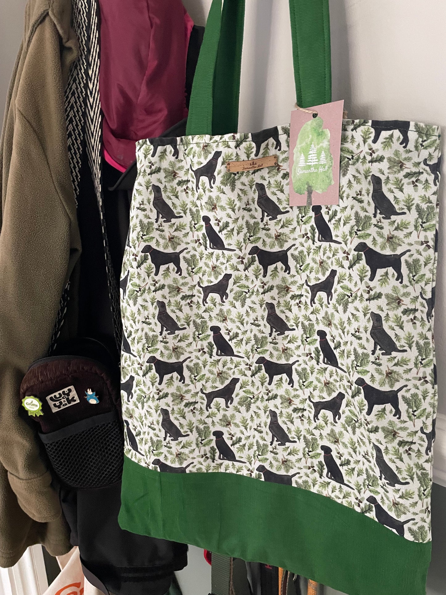 Black Labrador Tote Bag