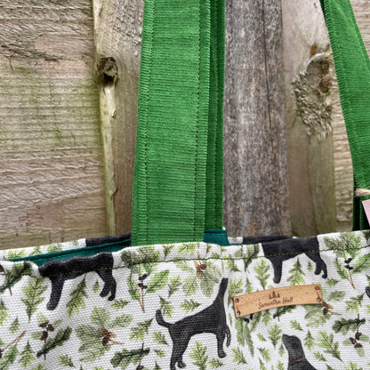 Black Labrador Tote Bag