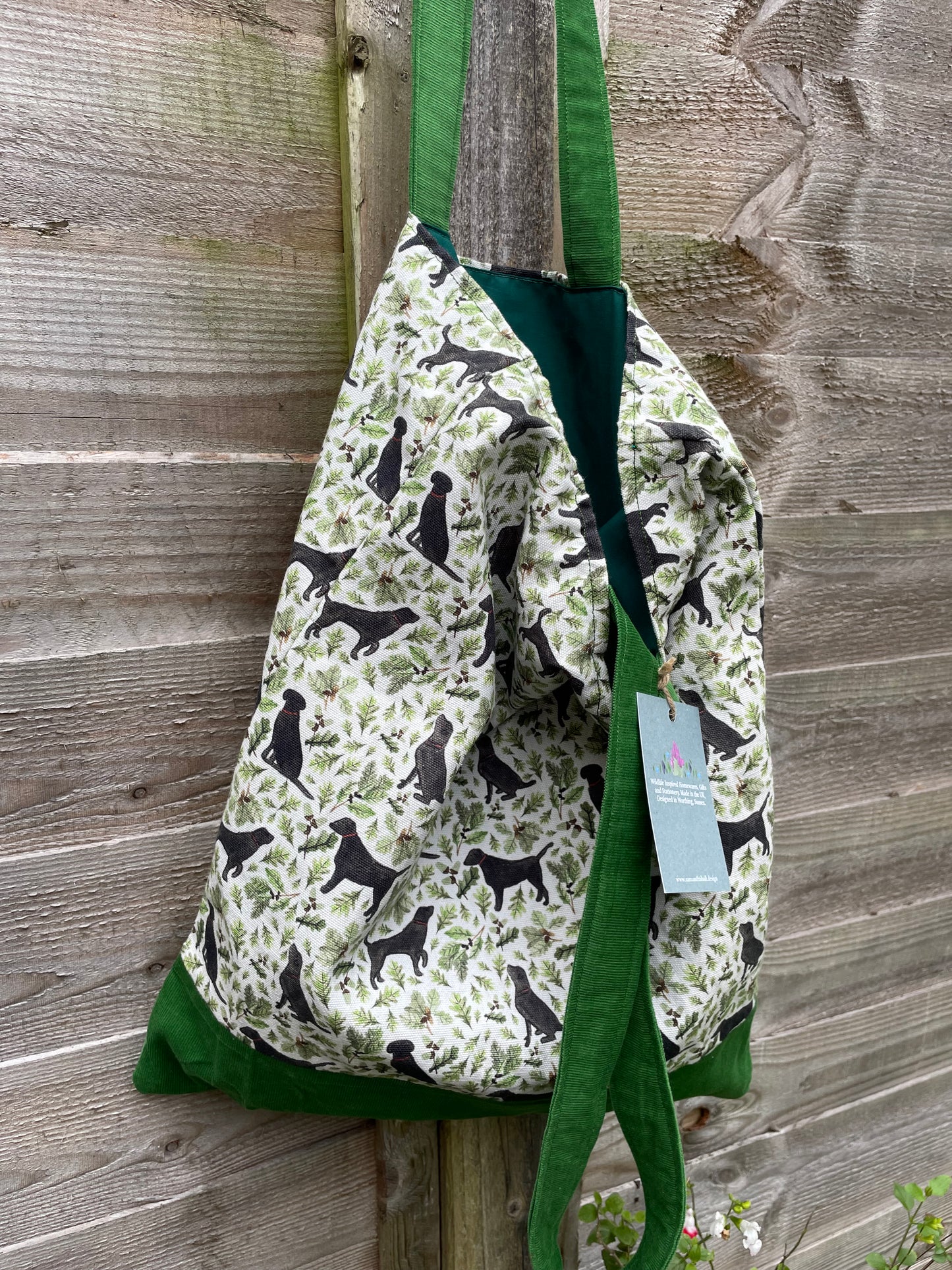 Black Labrador Tote Bag