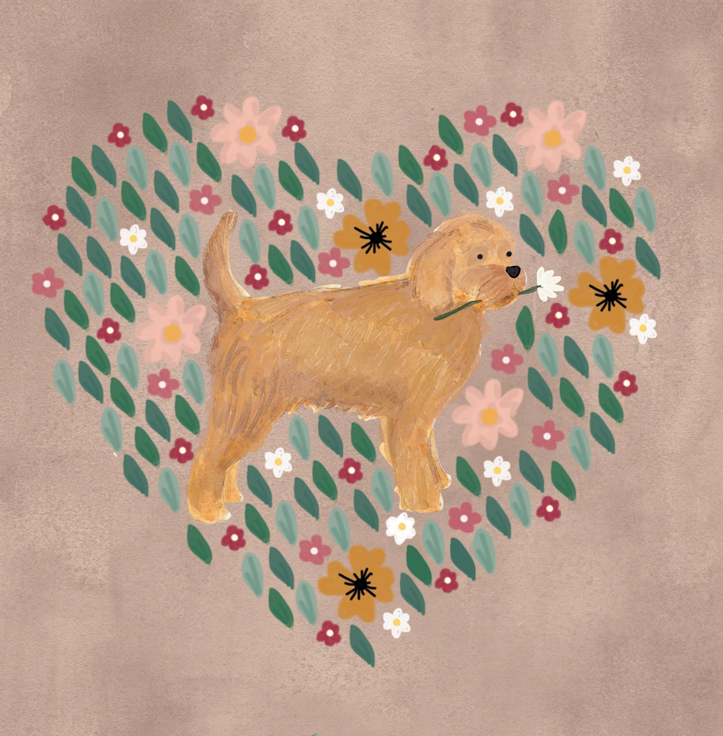 Cockapoo greeting card