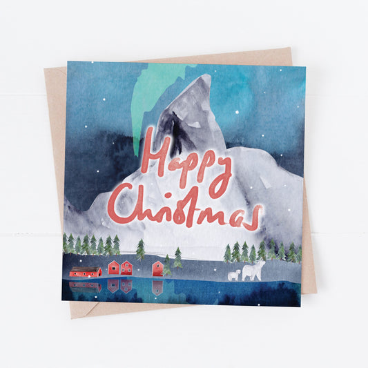 Happy Christmas greeting card