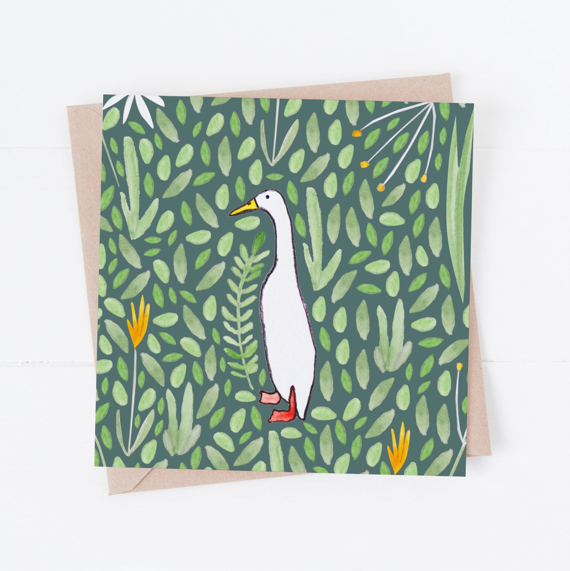 Runner Duck Greeting Card