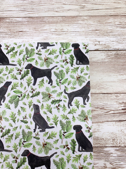 Black Labrador notebook gift set