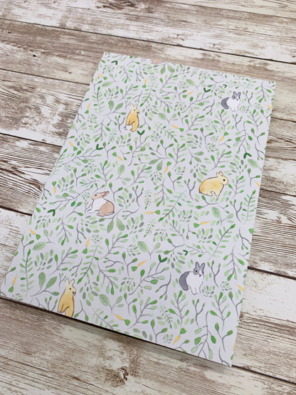 Rabbit lined notebook