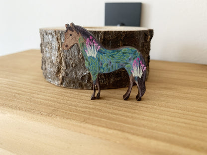 Horse Wooden Pin