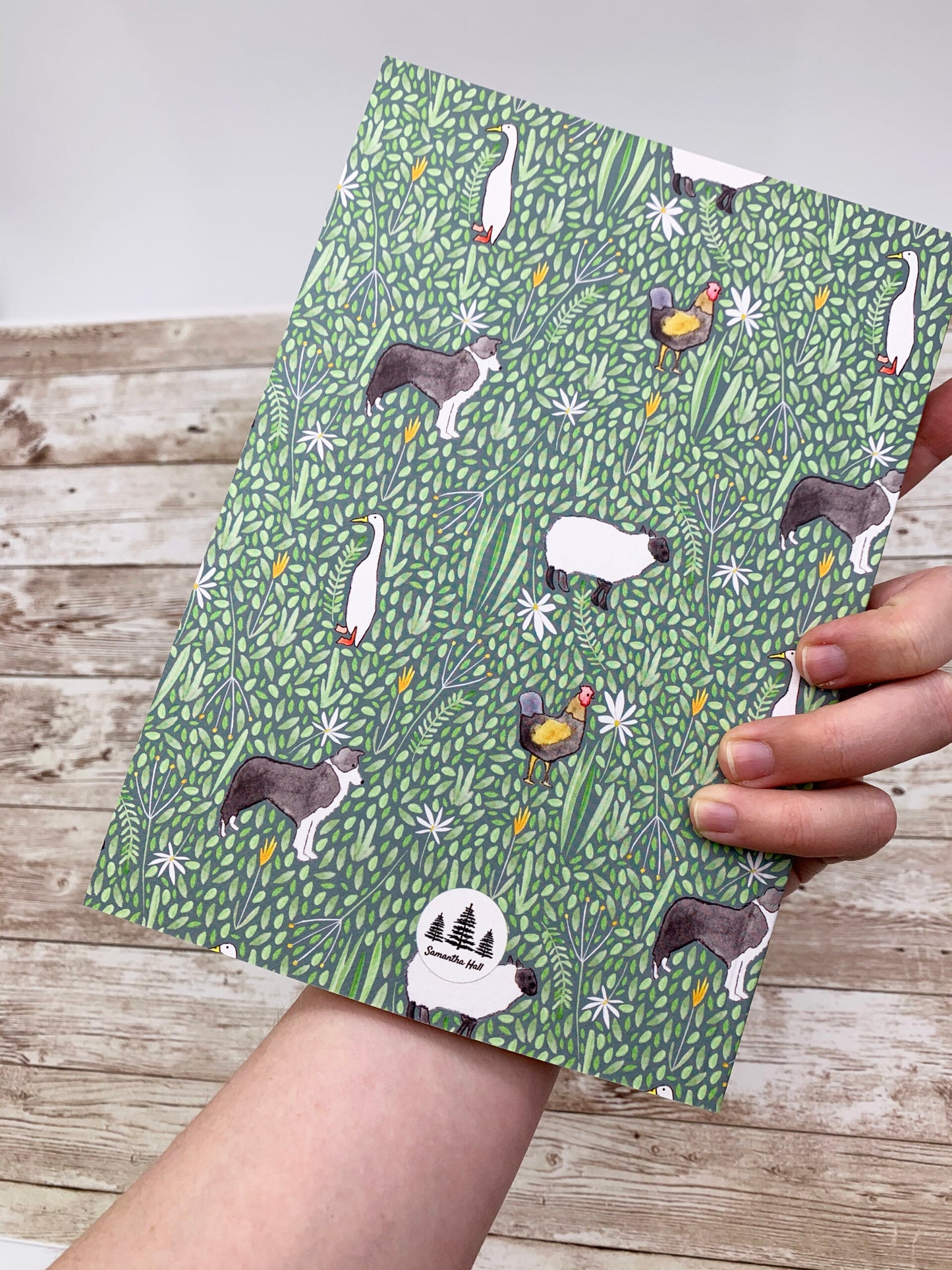 Farm animals notebook gift set