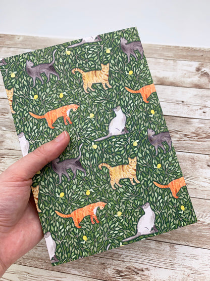 Cat lined Notebook