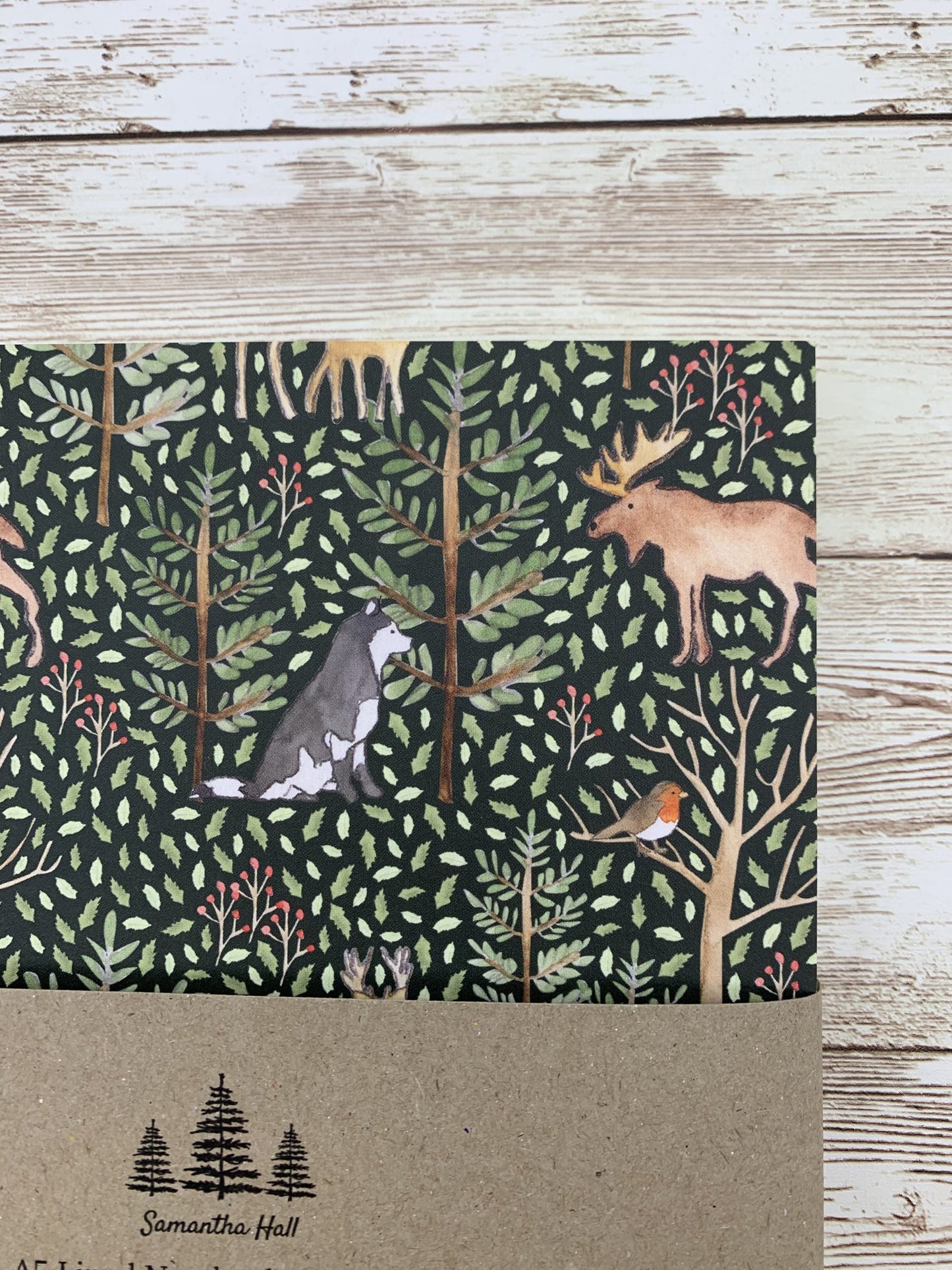Animals of the Forest lined notebook