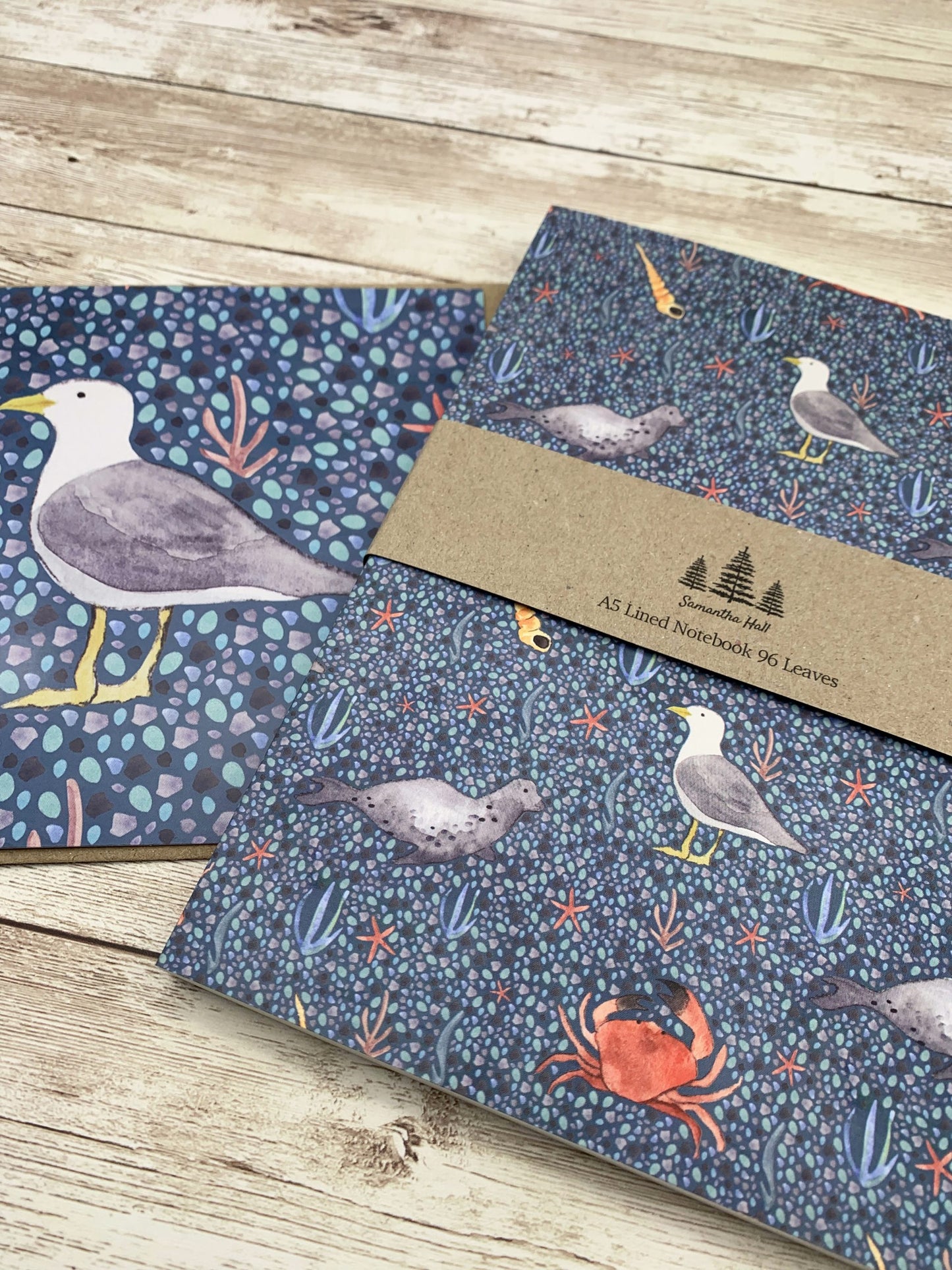Coastal notebook gift set