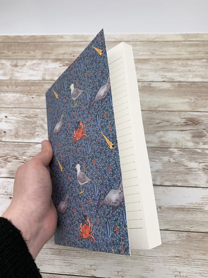 Coastal lined notebook