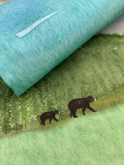 Bear tea towel