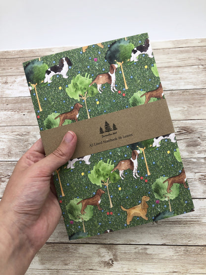 Spaniel lined notebook