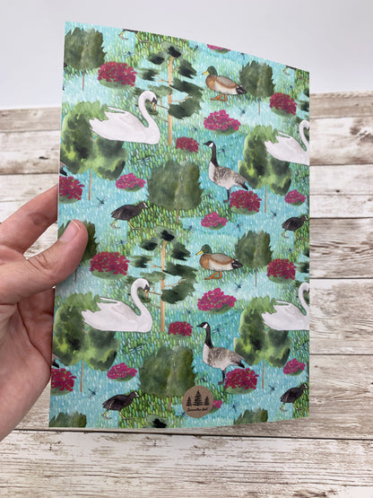Lake lined notebook