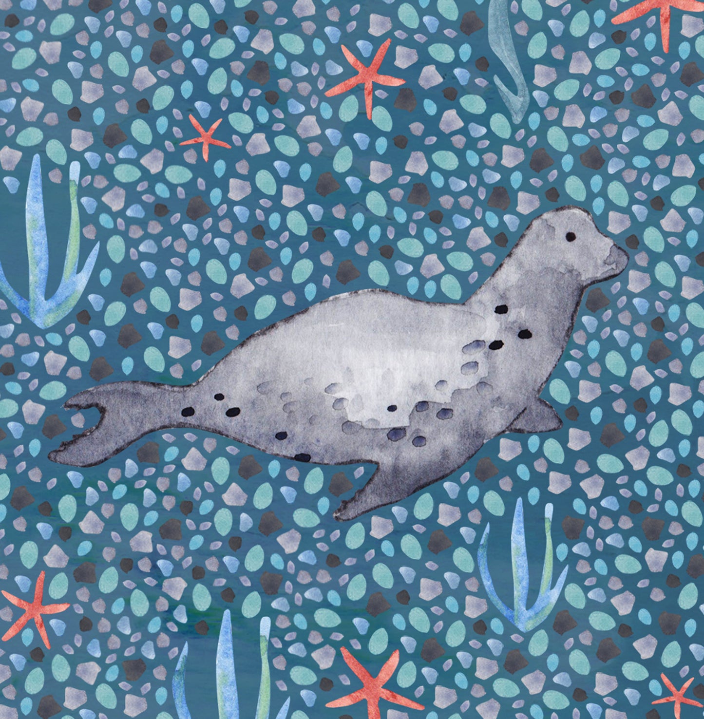 Seal greeting card
