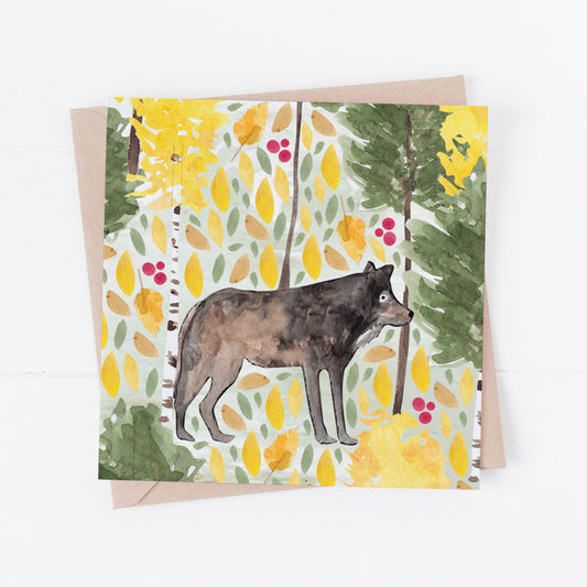 Wolf Greeting Card