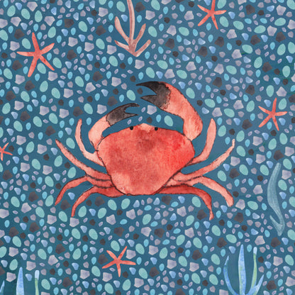 Crab greeting card