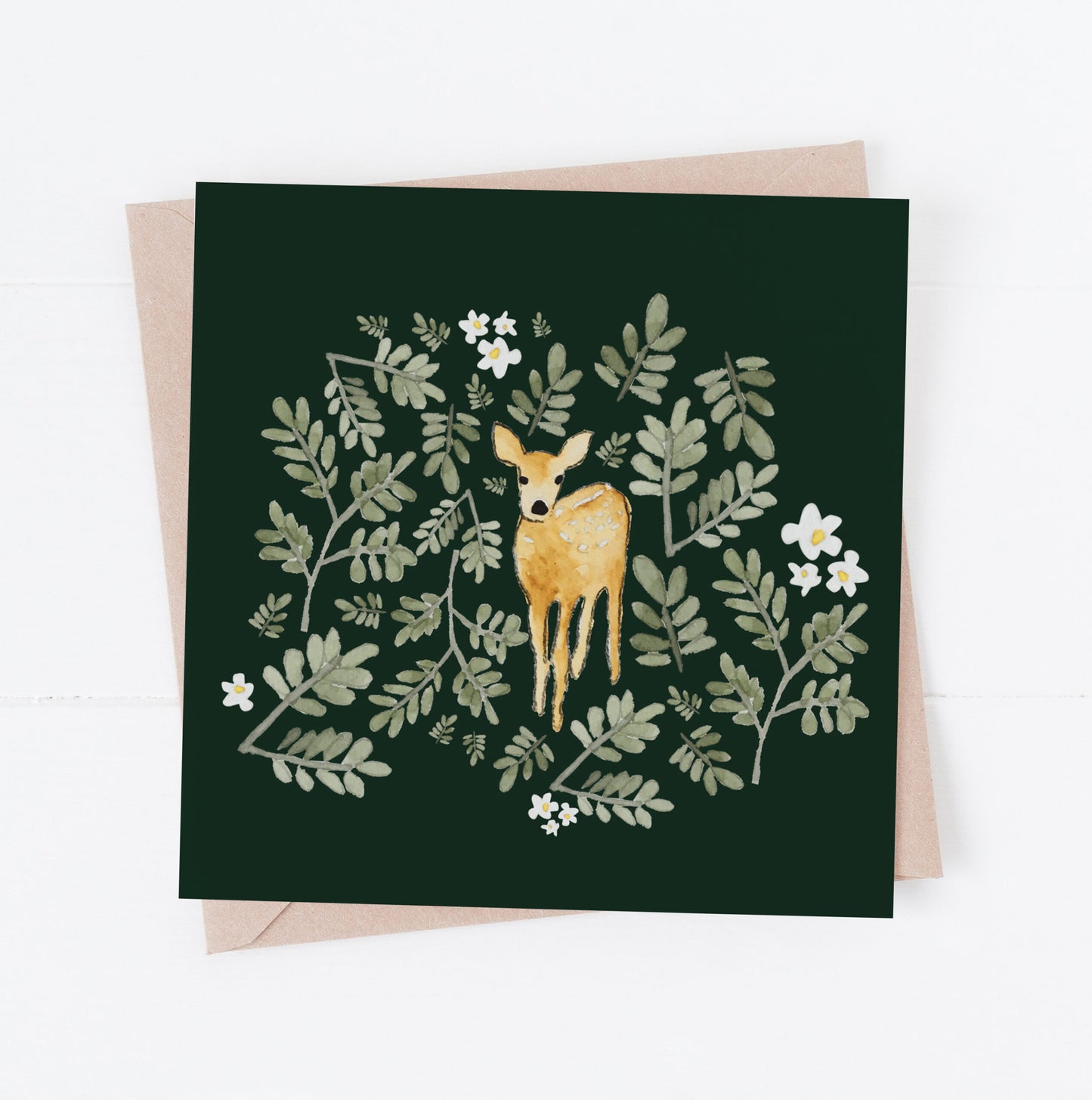 Deer blank greeting card