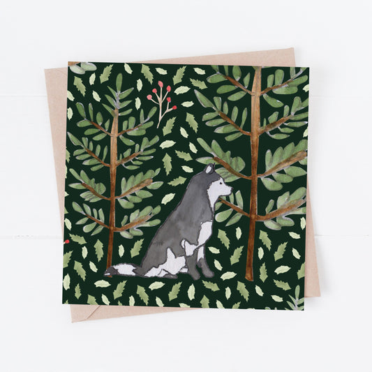 Husky greeting card